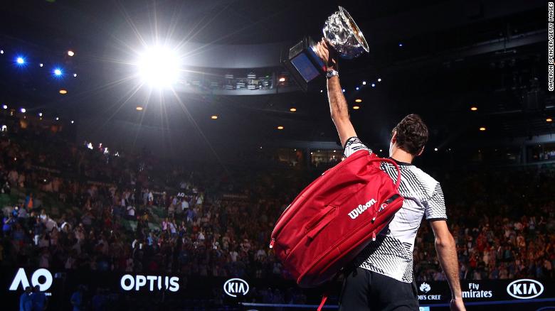 Federer won the Australian Open in 2017, defeating Nadal in the final. It was his first grand slam title since coming off knee surgery.