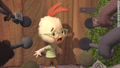 The title character in the 2005 animated film Chicken Little is ridiculed after warning that the sky is falling.