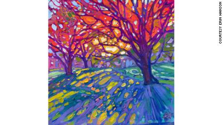 &quot;Crystalline Maples&quot;, a 2021 oil painting by Erin Hanson.