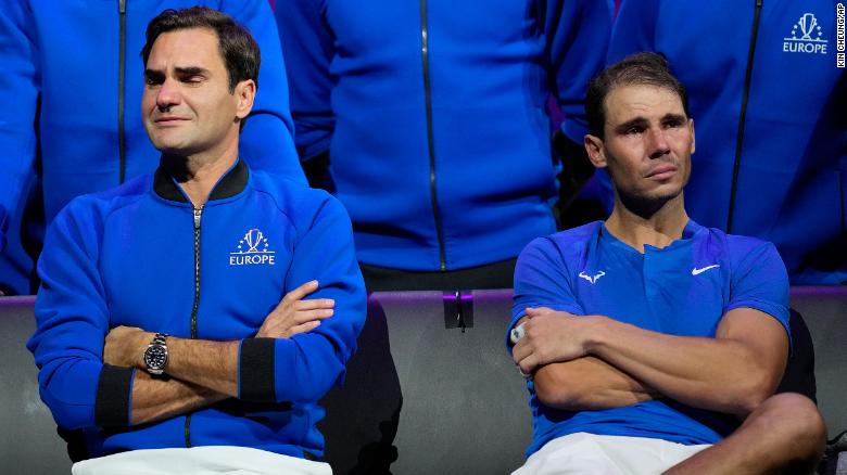 &#39;An important part of my life is leaving too,&#39; says emotional Nadal of Federer retirement