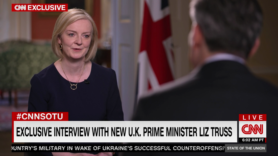 Jake Tapper’s US exclusive interview with UK PM Liz Truss (Part One) – CNN Video