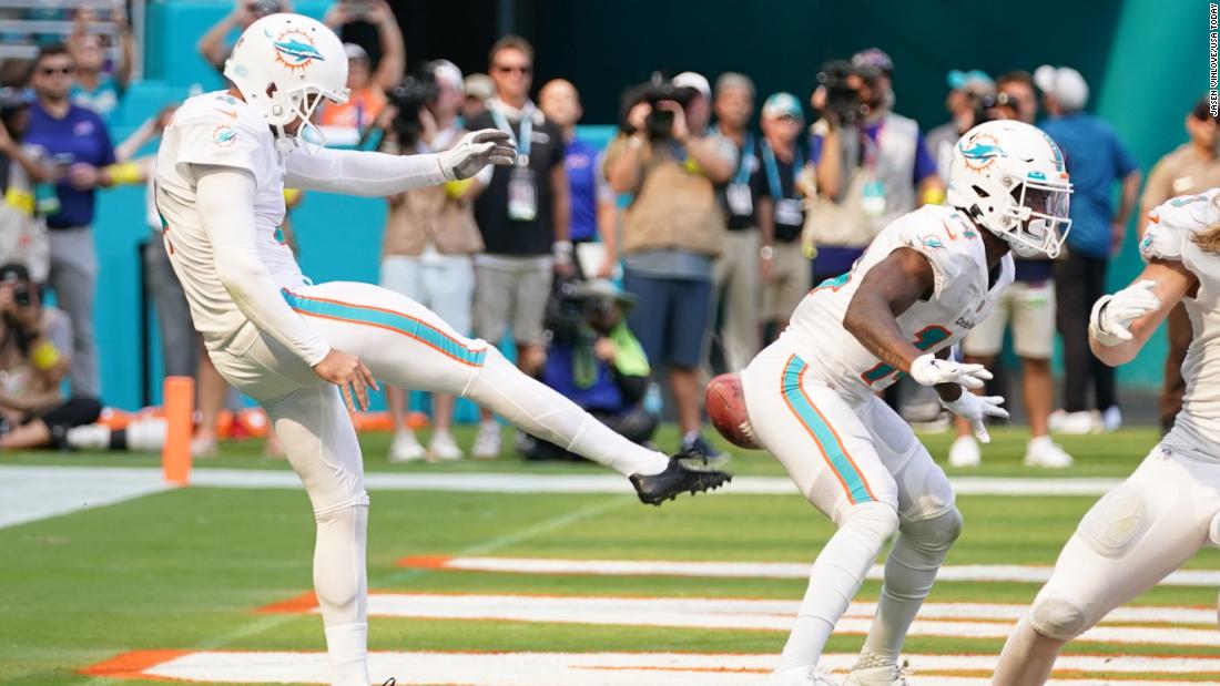 The most bizarre incident of Week 3 occurred with the Miami Dolphins backed up in their own endzone. On their own one-yard line, needing to punt the ball away with restricted space available, punter Thomas Morstead kicked the ball off teammate Trent Sherfield&#39;s backside and out of bounds for a safety. Dubbed &quot;butt punt&quot; by many on social media, the flub ultimately didn&#39;t cost Miami as it won 21-19 over the Buffalo Bills.