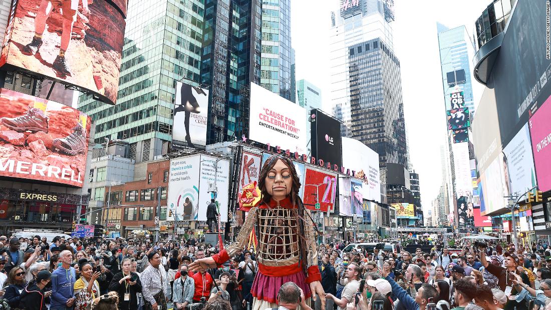 Why a giant puppet is walking the streets of New York