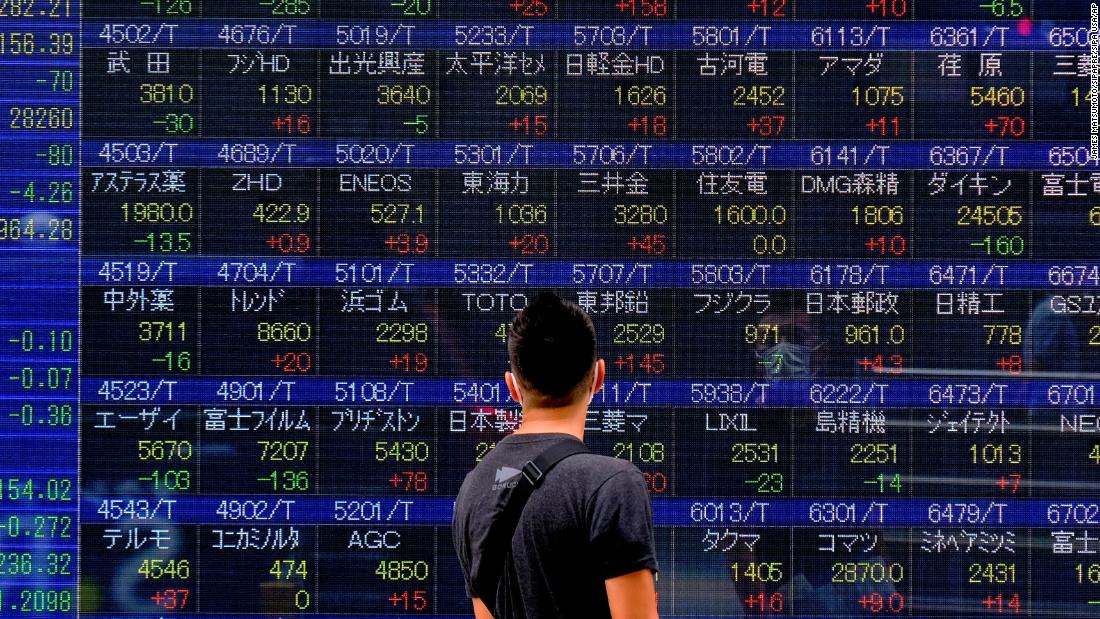 Major Asian markets drop after rocky day on Wall Street