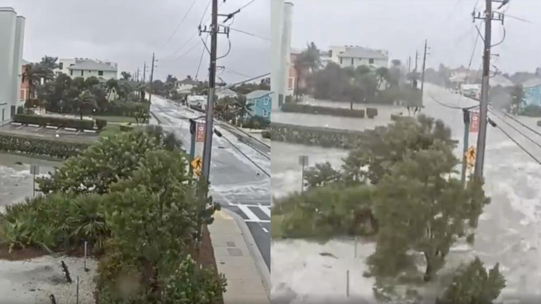 Video muestra calles inundadas por la marejada ciclónica del huracán ...