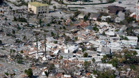 Damaged homes and debris are shown in the aftermath of Hurricane Ian, Thursday, Sept. 29, 2022, in Fort Myers, Fla. 