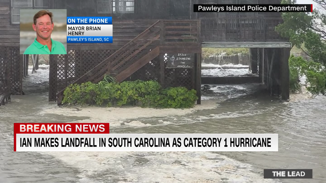 South Carolina sees flooding, destruction as Hurricane Ian makes landfall near Myrtle Beach. Mayor Brian Henry  tells Jake Tapper the storm was even worse than expected   – CNN Video