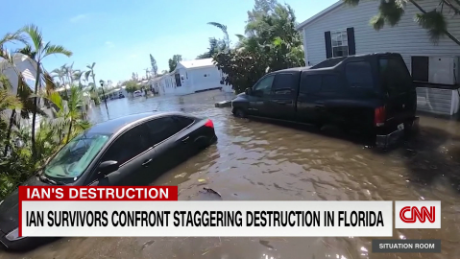 Devastation from Hurricane Ian in Florida