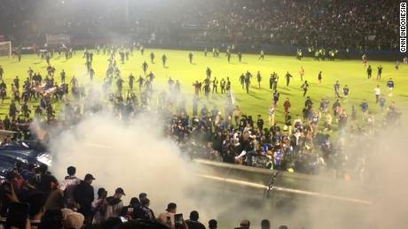 More than 130 people died at the football stadium stampede in Indonesia on October 1.