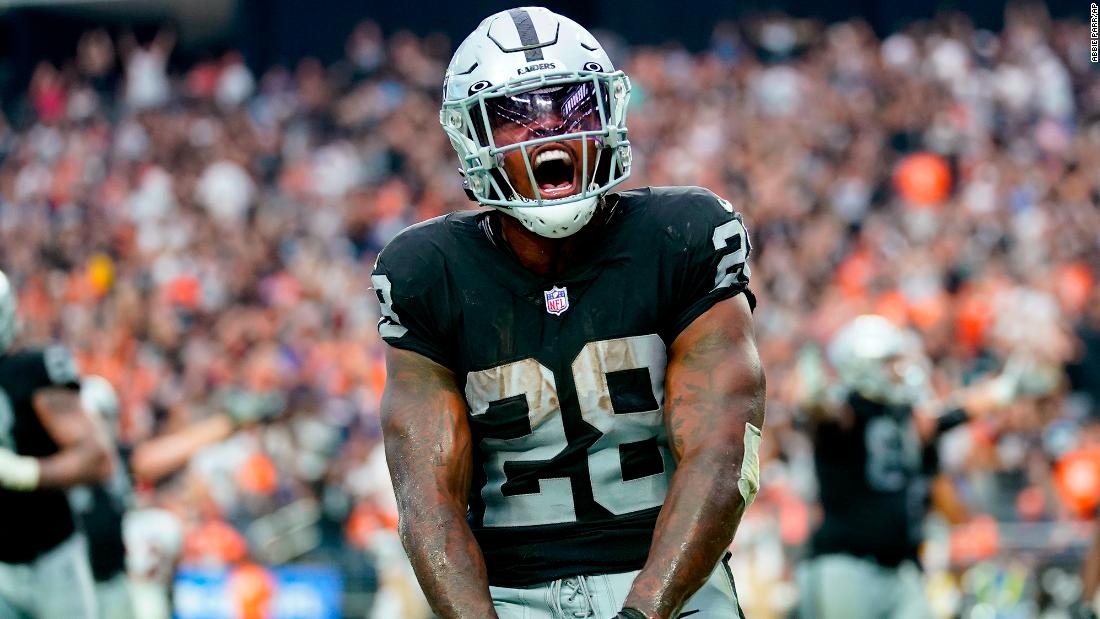 The Las Vegas Raiders earned their first win of the 2022 season when they beat the Denver Broncos 32-23 in front of their home crowd. The Raiders relied on a heavy run game, led by Josh Jacobs&#39; 144 yards and two TDs on 28 carries.