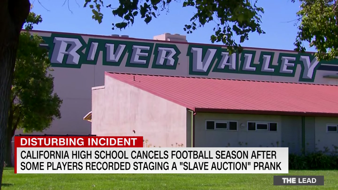 A football season is over for one California high school after a video surfaced appearing to show some players acting out a slave auction of some of their Black teammates – CNN Video