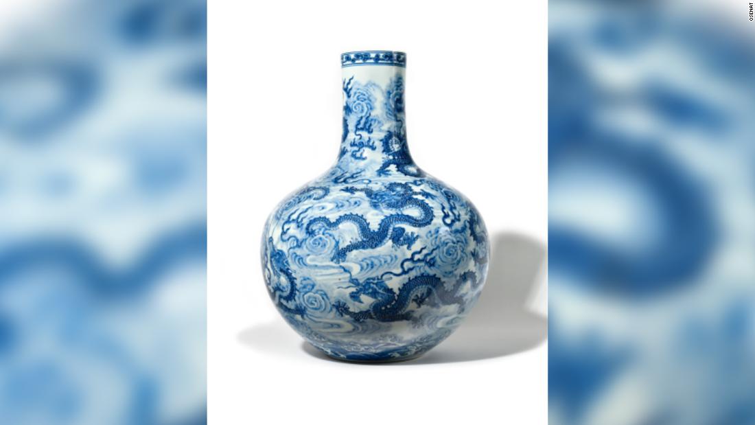 Chinese vase valued below $2,000 sells for nearly $9 million after bidding frenzy