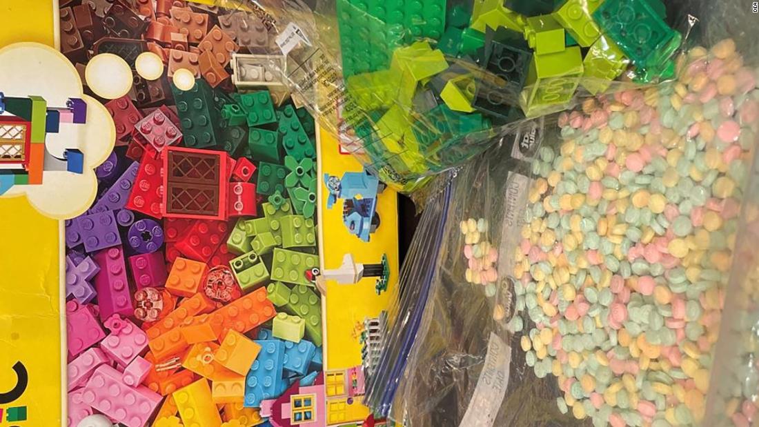 Feds seize 15,000 rainbow fentanyl pills hidden inside Lego box