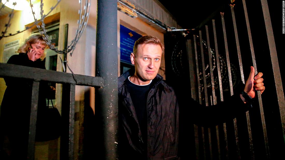 Russian dissident Alexey Navalny says he was moved into solitary cell to 'shut me up'