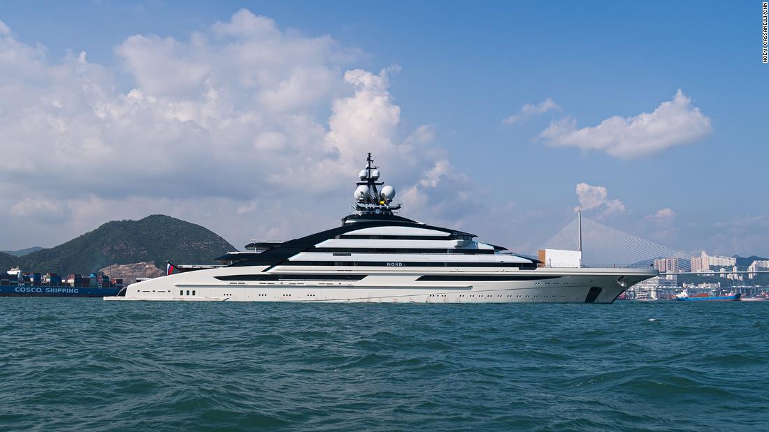 Superyacht linked to Russian billionaire mysteriously shows up in Hong Kong