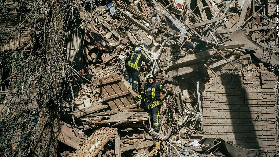 Rescue operations underway in Zaporizhzhia