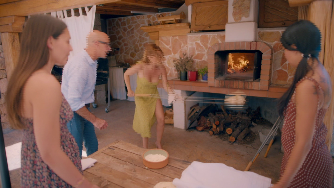 Watch the mishaps as Tucci witnesses traditional breadmaking