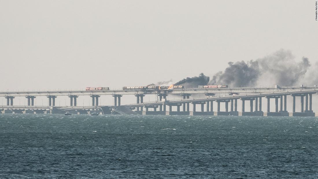 At least three dead in massive blast that destroyed parts of the only bridge connecting annexed Crimea to Russia, in latest blow to Putin's war in Ukraine