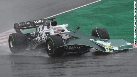 Pierre Gasly&#39;s car had been hit by debris from Sainz&#39;s crash. 