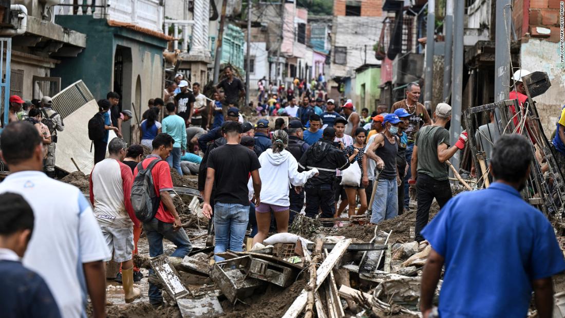 Venezuela landslide kills at least 39 people, over 50 missing