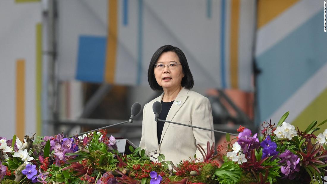 Taiwan's President defends island's sovereignty, says she is willing to work with China