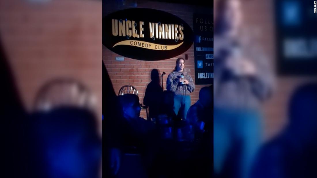 Video: Watch moment comedian gets beer thrown at her on stage – CNN Video
