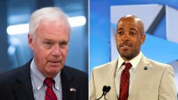 221013091424 split ron johnson and mandela barnes hp video Barnes seeks to rebut crime attacks headed into final Senate debate with Johnson in Wisconsin