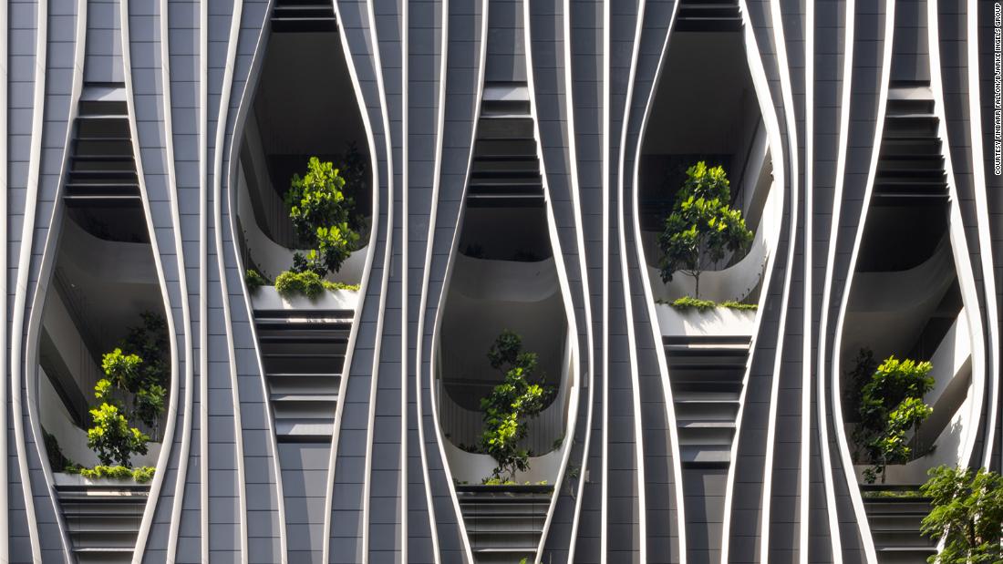 'Biophilic' skyscraper bursting with 80,000 plants opens