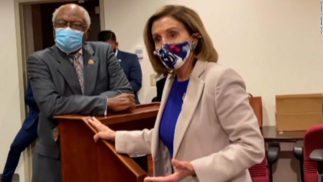 New video shows Pelosi and congressional leaders reacting to Capitol attack – CNN Video