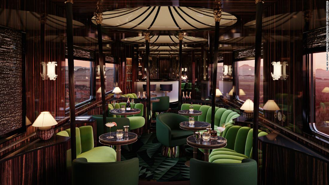 See photos of spectacular interiors of rediscovered, renovated Orient Express carriages