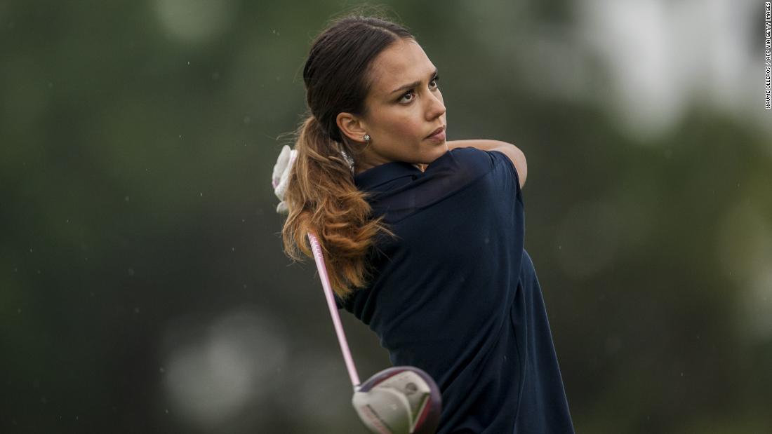 &lt;strong&gt;Jessica Alba:&lt;/strong&gt; The Hollywood actress is a known golf enthusiast, and in 2014 went searching for an Alba-tross at the Mission Hills Celebrity golf Pro-Am on the Southern Chinese island of Hainan [pictured]. 