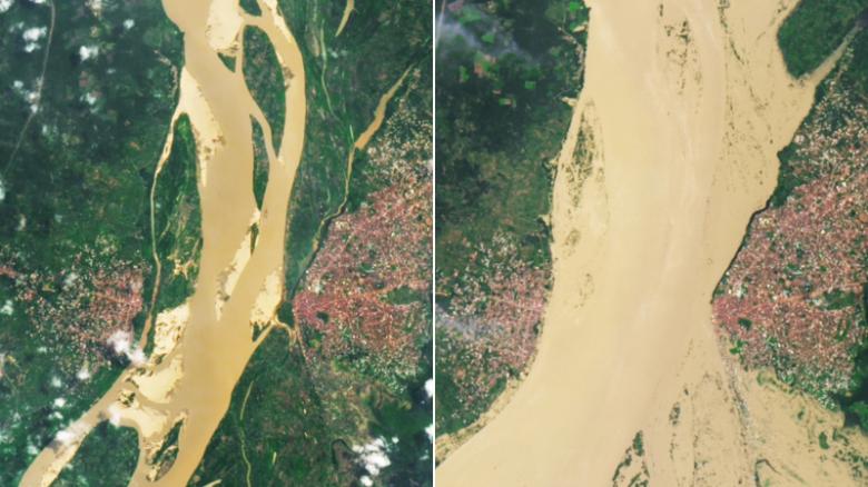 NASA images show decimating reach of worst flood this region has seen in a decade