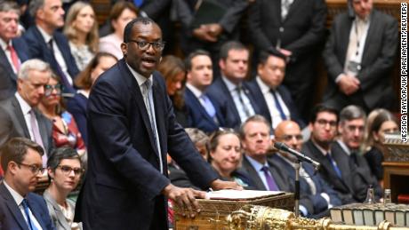 Chancellor Kwasi Kwarteng unveils a &quot;growth plan&quot; in the House of Commons on September 23.