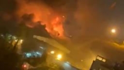 221015164116 evin prison fire hp video Smoke and flames seen in new social media video from infamous prison