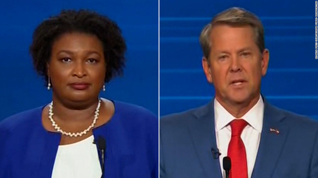 Watch: Stacey Abrams and Brian Kemp face off in heated Georgia governor’s debate – CNN Video
