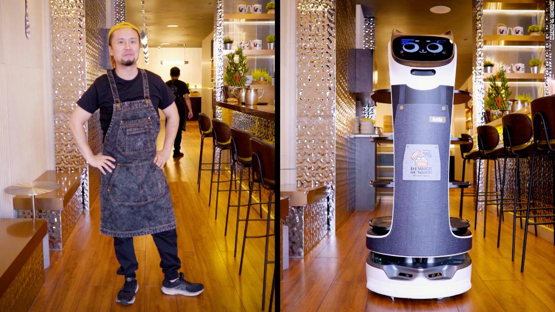 In New York City a robot cat waiter delivers your food – CNN Video