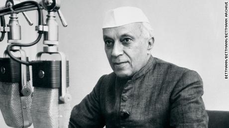 India&#39;s first prime minister Jawaharlal Nehru.
