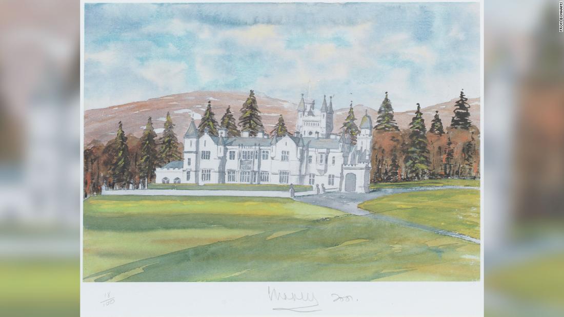 Print of King Charles III's Balmoral Castle artwork invites huge interest ahead of sale