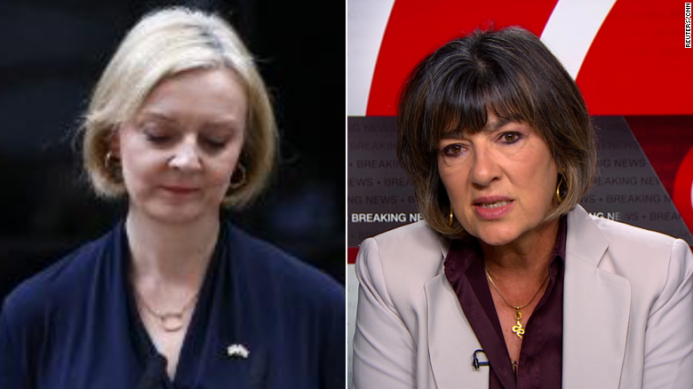 Amanpour reacts to Truss' claim during resignation speech