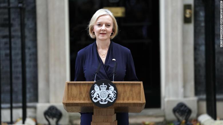 Watch UK PM Liz Truss' resignation speech 