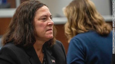 Waukesha County District Attorney Susan Opper is seen during the trial of Darrell Brooks in Waukesha County Circuit Court on Tuesday, October 25, 2022.