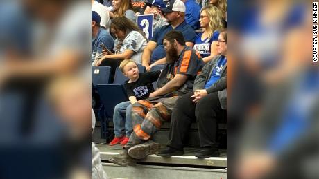 Michael McGuire rushed straight from work to take his family to a Wildcats practice game because he didn&#39;t want to miss his son&#39;s first basketball experience. 