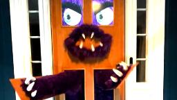 221027100203 monster door 3 hp video Trick-or-treaters contend with 'Monst-door' to get candy at this house