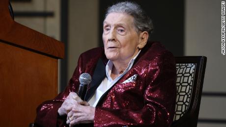 Jerry Lee Lewis speaks at the Country Music Hall of Fame 2022 inductees presented by CMA at Country Music Hall of Fame and Museum on May 17, 2022 in Nashville, Tennessee.