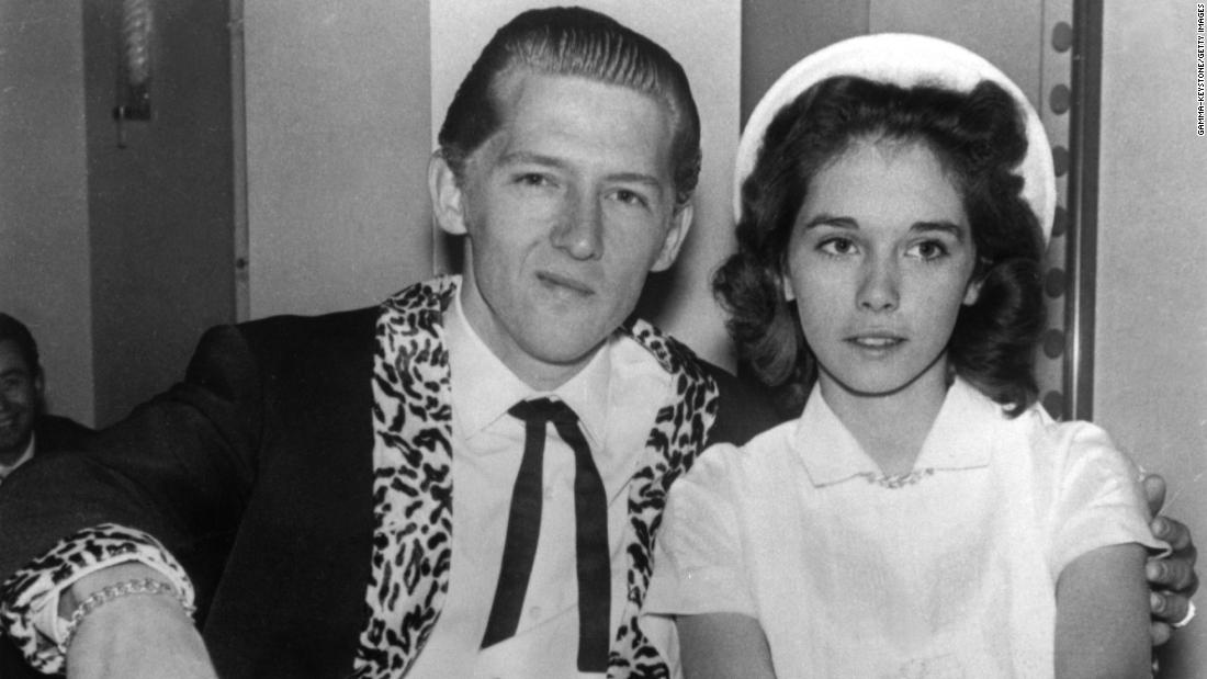 Lewis is seen with his third wife, Myra, in 1958. He was near the peak of his popularity when the public learned that he had married Myra Gale Brown, his first cousin. She was 13 at the time; Lewis was 22. News of the marriage leaked in London, where Lewis had flown to play some concerts. Lewis told the press that Myra was 15, but the truth soon came out and caused an outcry, as newspapers blared such headlines as &quot;Fans Aghast at Child Bride.&quot; Audiences heckled Lewis, and the tour was canceled after three shows. 