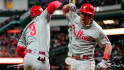 221029002514 24 world series 1028 hp video World Series: Philadelphia Phillies strike first in World Series, beat Houston Astros in Game 1 extra innings thriller