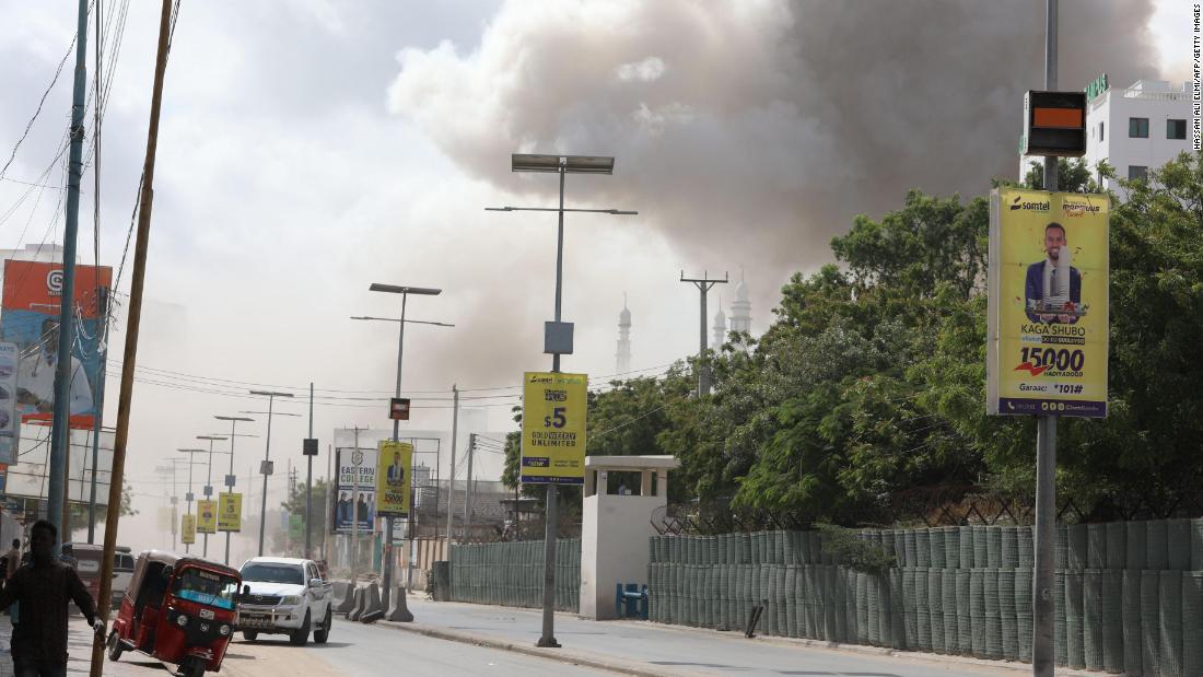 Explosions near Somalia's education ministry kill 100 people