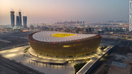 The Lusail Stadium in Doha, Qatar, will host the final of this year&#39;s World Cup which kicks off in November. 