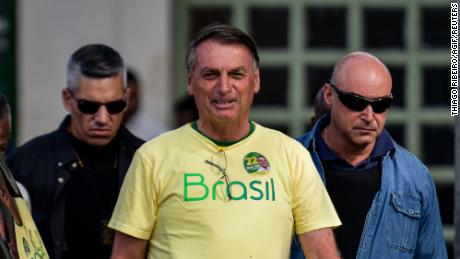 Jair Bolsonaro pictured on election day.