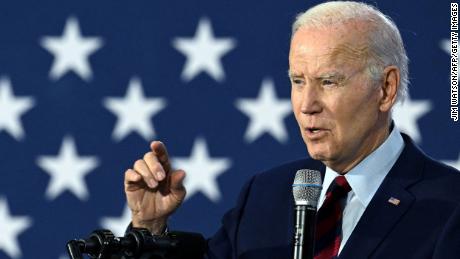 US President Joe Biden speaks about protecting Social Security and Medicare and lowering prescription drug costs, at OB Johnson Park Community Center in Hallandale Beach, Florida, on November 1, 2022. 